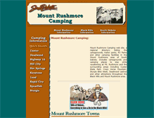 Tablet Screenshot of mountrushmorecamping.com